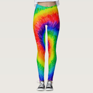 Leggings Pintura de la tinta del alcohol del teñido anudad