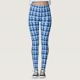 Leggings Pintura de medusas azules