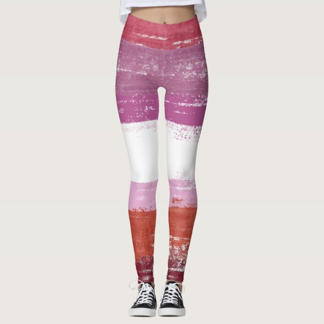 Leggings Pintura de Orgullo Lésbico (Anverso)