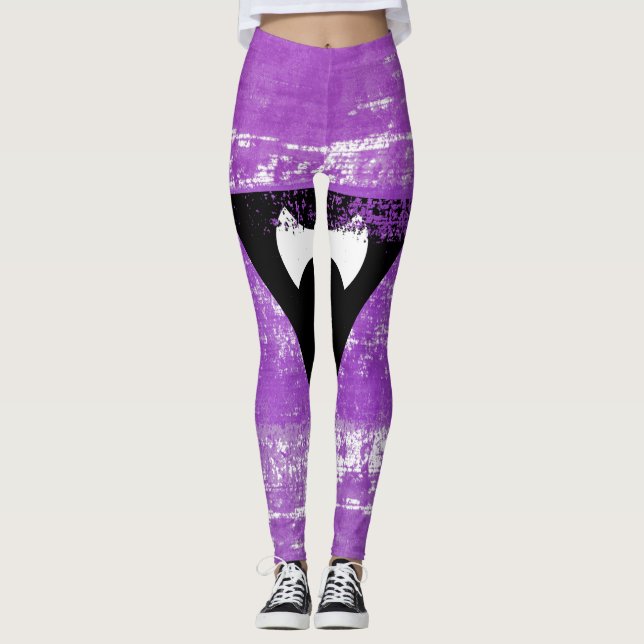 Leggings Pintura de Orgullo Lésbico (Labrys) (Anverso)