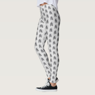 Leggings Pintura de Parti Negro de canapé estándar - Arte d