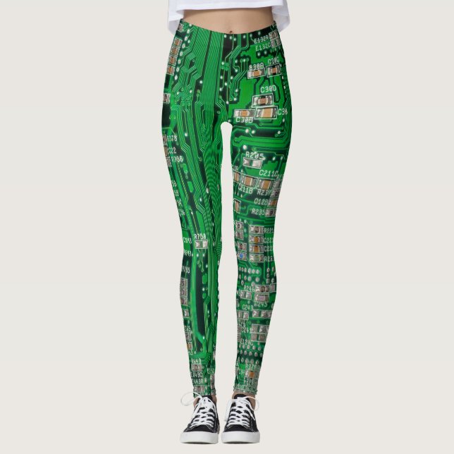 Leggings Pintura de placa de circuito (Anverso)