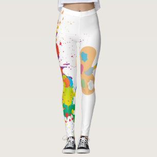 Leggings pintura de salpicadura