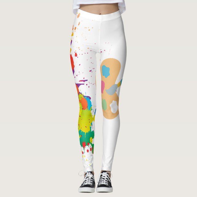 Leggings pintura de salpicadura (Anverso)