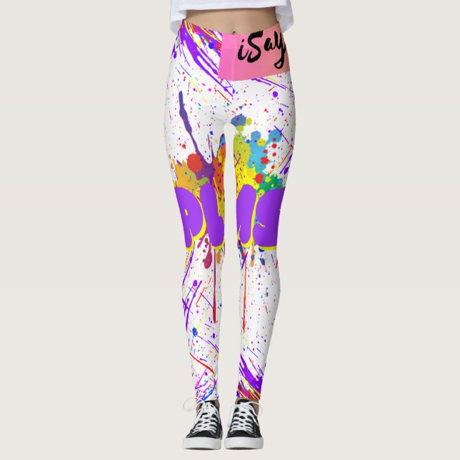 Leggings pintura de salpicadura (Anverso)