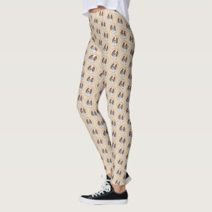 Leggings Pintura de Setter Rojo y Blanco Irlandés - Arte Or