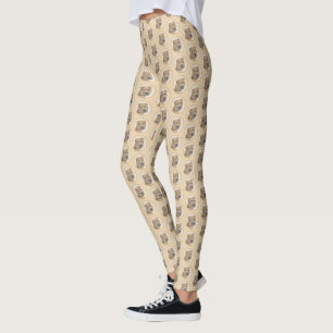 Leggings Pintura de Shar Pei - Arte Perro Original Cuto