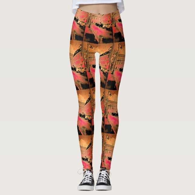 Leggings Pintura de Sibiu (Anverso)