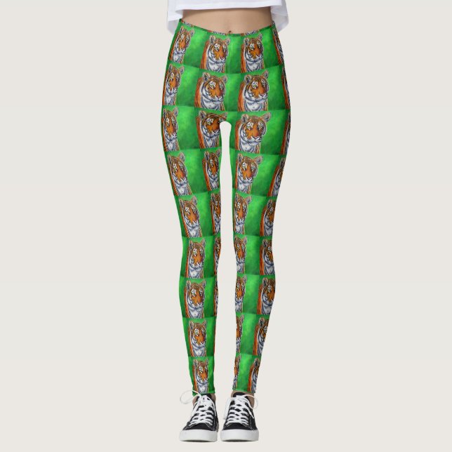 Leggings Pintura de tigres (Anverso)