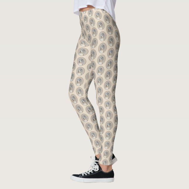 Leggings Pintura Havanesa (Dorada Sable) - Arte Perro Origi (Izquierda)