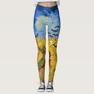 Leggings Pintura impresionista de Van Gogh Wheat Fields