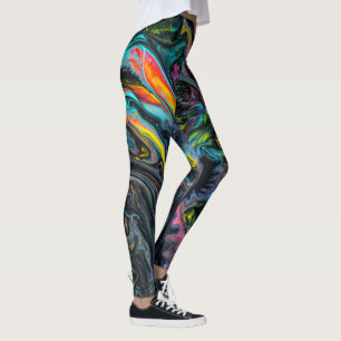Leggings Pintura marcadamente rota