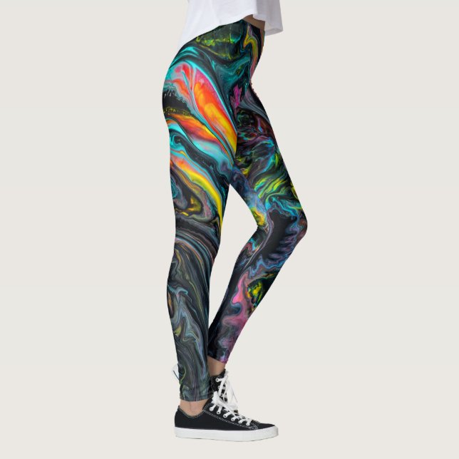 Leggings Pintura marcadamente rota (Derecha)
