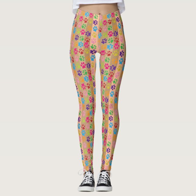 Leggings Pintura que imprime las piernas de las mujeres (Anverso)