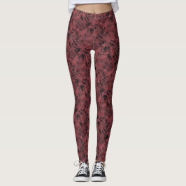 Leggings Pintura Resumen De Una Magenta Red De Cobardes Ros