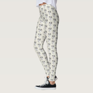 Leggings Pintura Rusell Terrier - Arte Perro Original