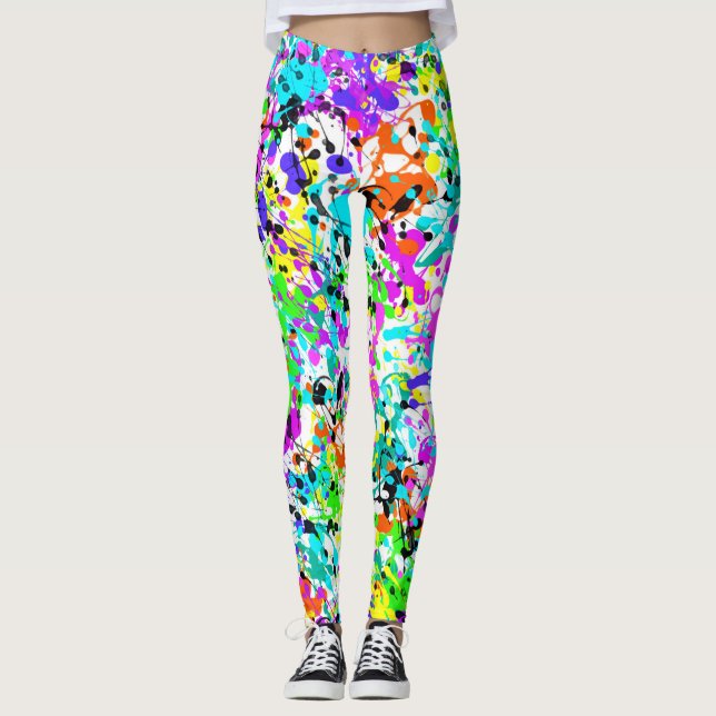 Leggings Pintura salpicada (Anverso)