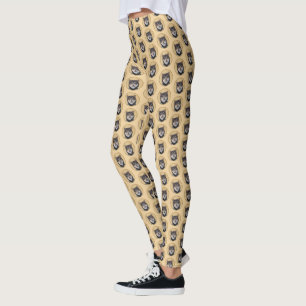 Leggings Pintura Shiba Inu (Negro y Tan) - Arte de perro