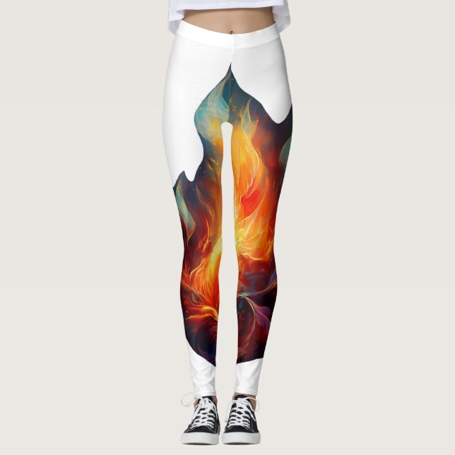 Leggings - Pinturas de flamencos (Anverso)