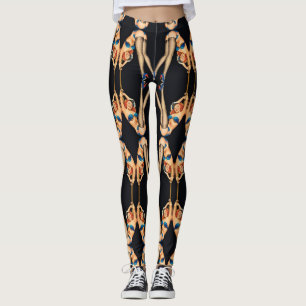 Leggings Pinups de cosecha acrobática Thunder_Cove