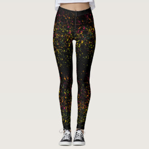 Leggings Pinzas coloreadas de arte pop
