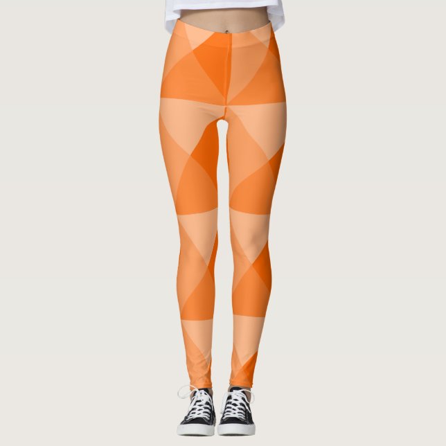 Leggings Pirámides naranjas (Anverso)