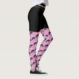 Leggings Pirate Skull & Pirates Bandera moda, juegos Fitnes