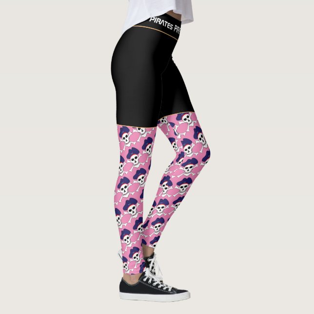 Leggings Pirate Skull & Pirates Bandera moda, juegos Fitnes (Derecha)