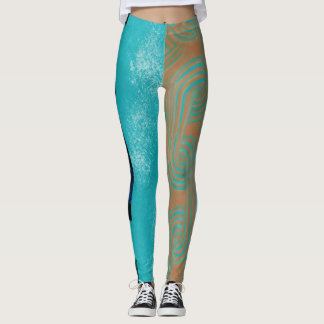 Leggings Piscina de Resort Mediterráneo Agua y Color Griego