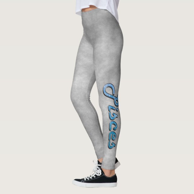 Leggings Piscis en Aguamarina (Izquierda)