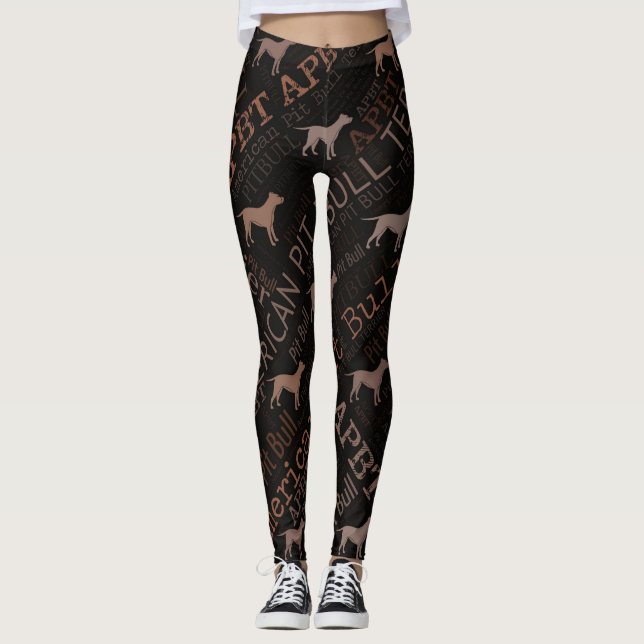 Leggings Pitbull Terrier americano (Anverso)