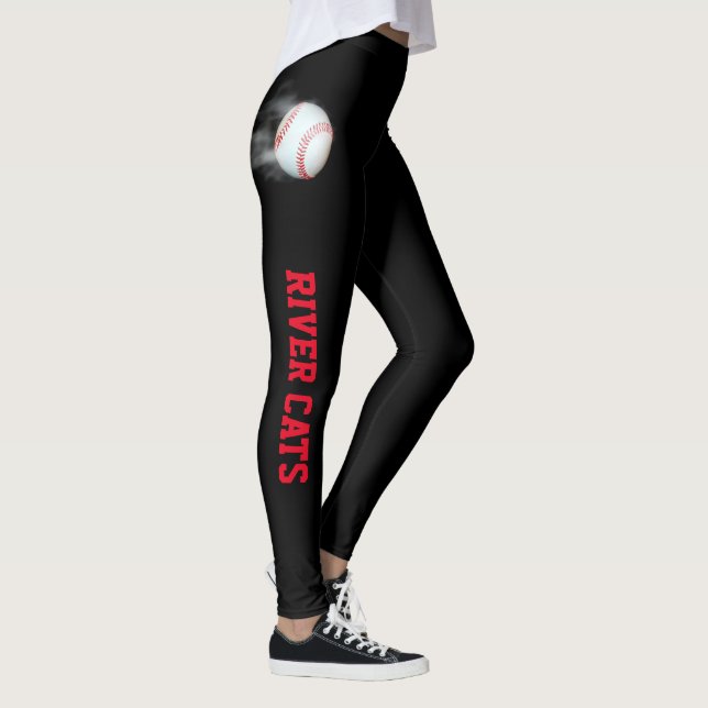Leggings Pitch The Ball Baseball Editable Personalizado (Derecha)