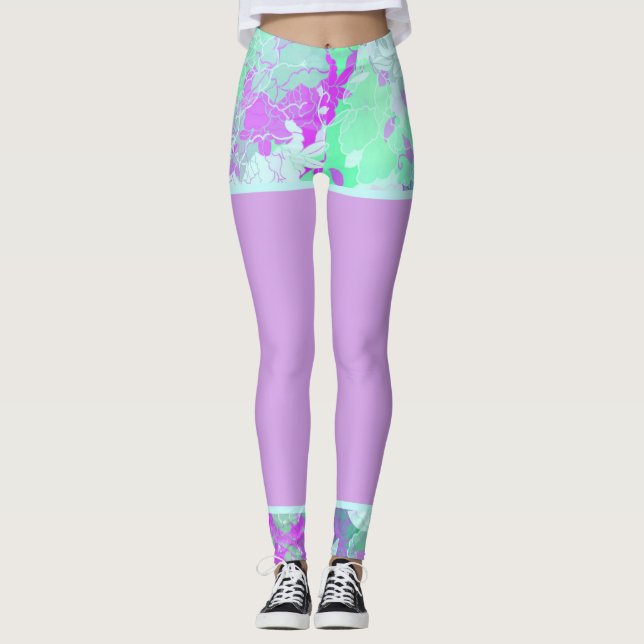 Leggings pivoine (Anverso)