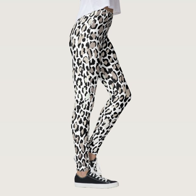 Leggings PixDezines estampado leopardo/tono plateado (Derecha)