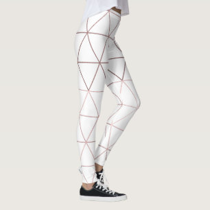Leggings PixDezines Faux Rosa Gold Geométrico/Triángulos