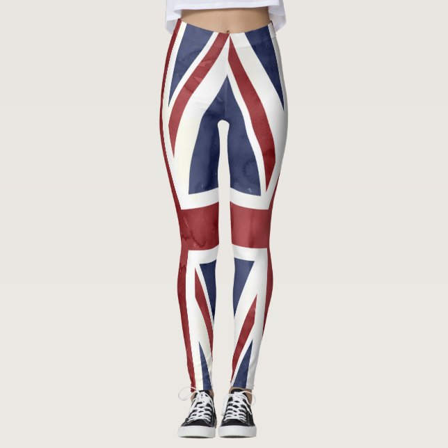 Leggings PixDezines GRUNGE UNION JACK (Anverso)