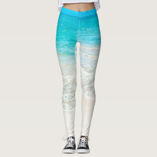Leggings PixDezines Playa/Arena Blanca