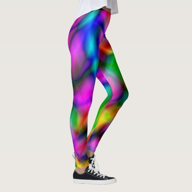 Leggings PixDezines Techno Dance/Neon Lights (Derecha)