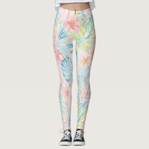 Leggings PixDezines Vintage Lush H2 Hawái Foliaje Floral