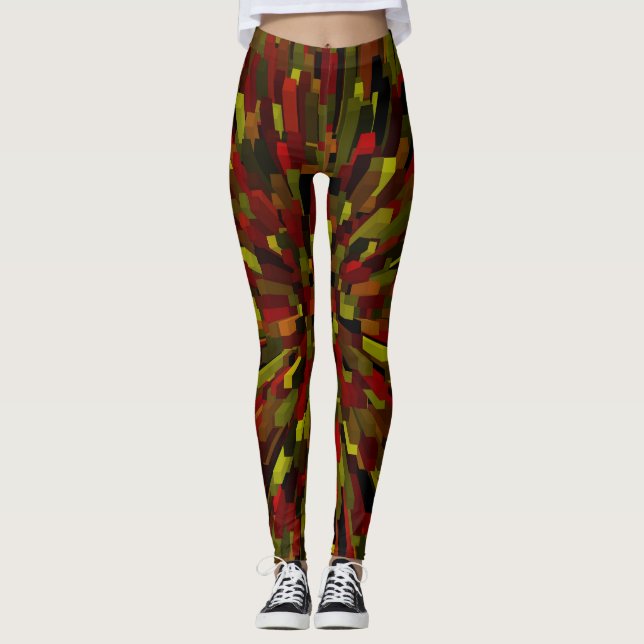 Leggings Píxeles abstractos (Anverso)