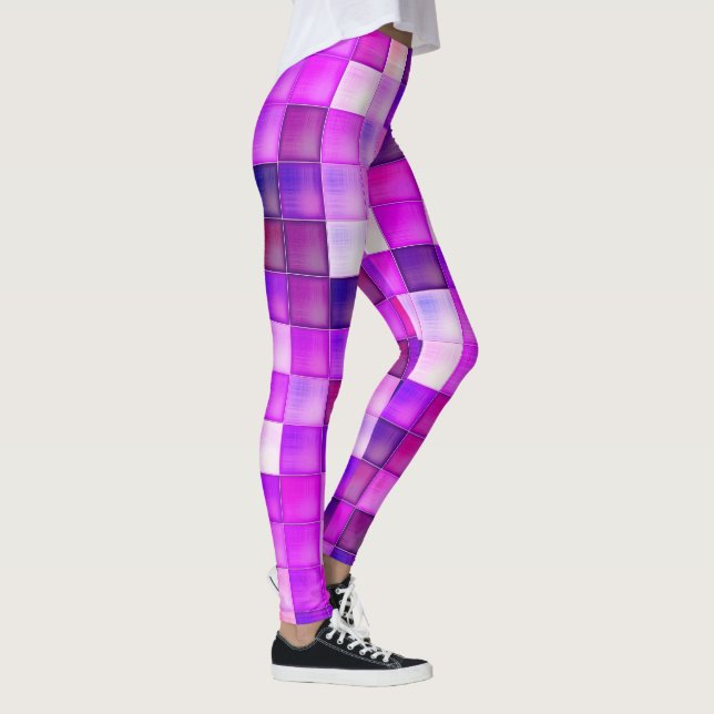 Leggings Pixels Pink Square Pattern (Derecha)