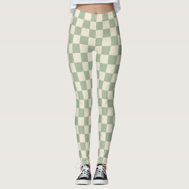 Leggings Pizarra verde y blanco desactivado (Anverso)