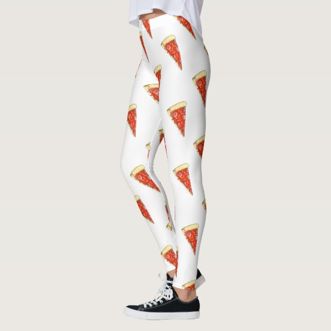 Leggings Pizza De Pizza De Queso De Pepperoni (Izquierda)