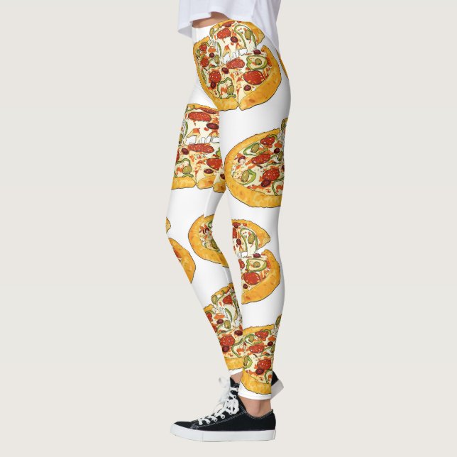 LEGGINGS **PIZZAS PIZZA PIZZA* HUERTOS (Izquierda)