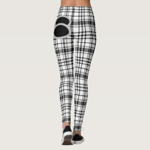 Leggings Placa clásica en blanco y negro