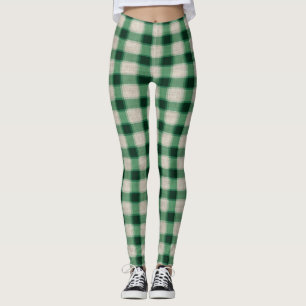 Leggings Placa de crema verde