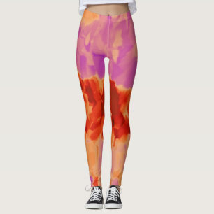 Leggings Placa de pintura colorida #27