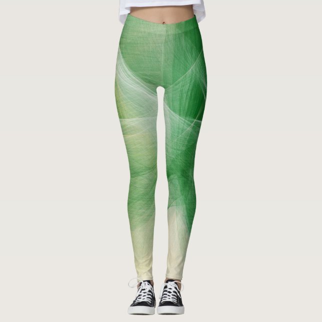 Leggings Placa de pintura verde (Anverso)