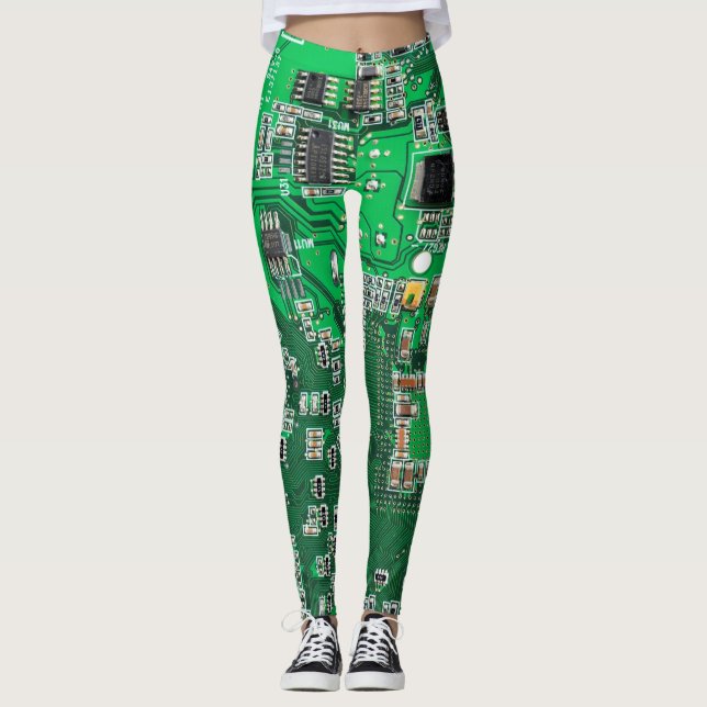 Leggings Placa del circuito impreso para el circuito verde  (Anverso)