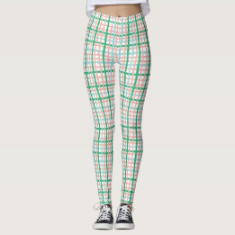 Leggings Placa rosa y verde